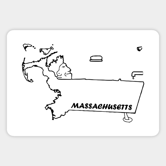 A funny map of Massachusetts Massachusetts TeePublic